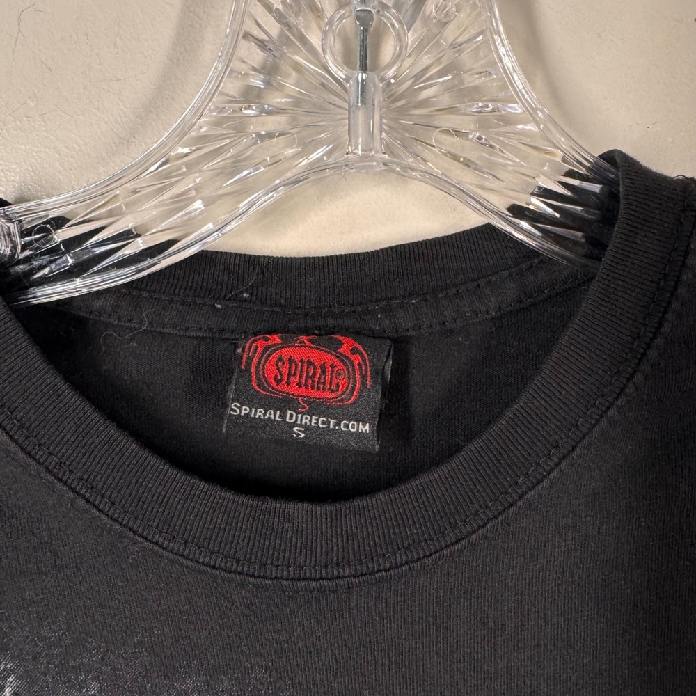 Spiral Direct Mens Black Skull Graphic T-Shirt Gothic Horror Short Sleeve Sz S - Picture 2 of 6